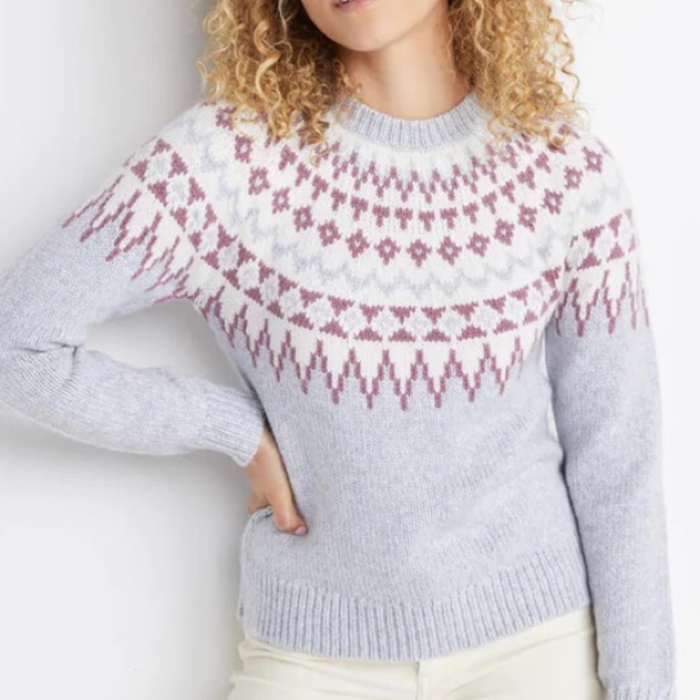 Marine Layer Bethany Fair Isle Sweater